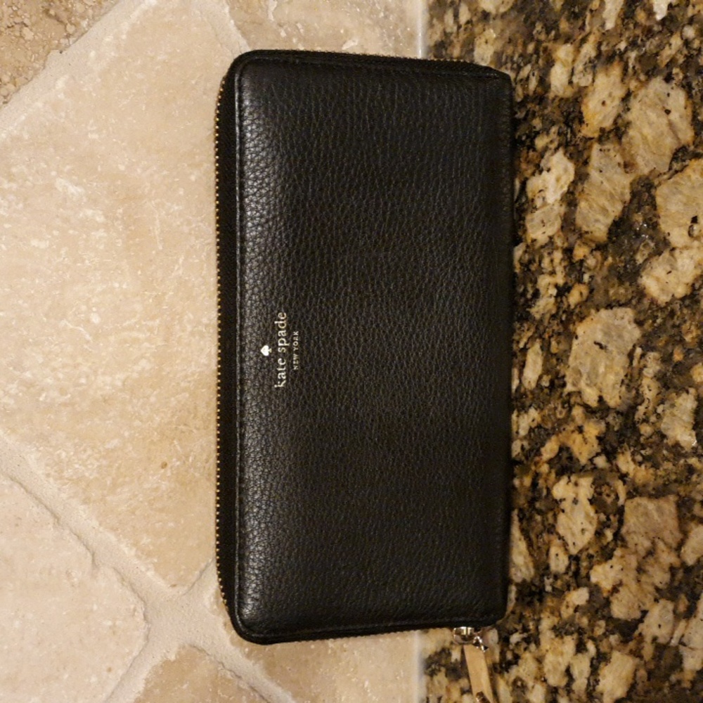 Genuine Vintage Kate Spade Black Leather Wallet